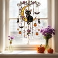 thumbnail image 4 of Glow In The Dark Halloween Suncatcher Wind Chime, Lighted Acrylic Hanging Ornament, Battery Operated Outdoor Decor For Porch Patio Garden, 4 of 5