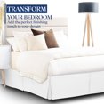 thumbnail image 2 of SKY BEDDINGS Luxury Pleated King Bed Skirt with Split Corners - 18 Inch Tailored Drop - Pleated Dust Ruffle - Wrinkle-Free 100% Microfiber - Easy Fit, Soft & Durable - White, 2 of 5