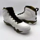 thumbnail image 3 of Ni - ke Air Jordan 9 Retro White Gold Statue Leather Shoes Size 11 Men's 302370-109, 3 of 5