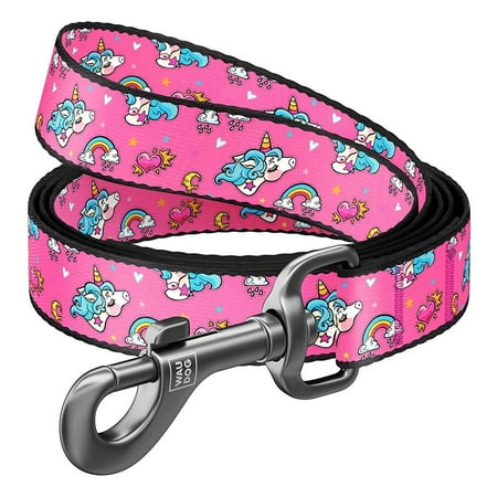 UPC: 4823089316925 | WAUDOG Nylon Leash with Unique Design | Strong & Special Design Leash for Cute Small Medium Large Dog | Heavy Duty Dog Leashes for Large Breed Dogs & Puppy Leash for Small Boy & Girl Dogs – Unicorns