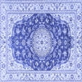 thumbnail image 1 of Ahgly Company Indoor Square Persian Blue Traditional Area Rugs, 3' Square, 1 of 4