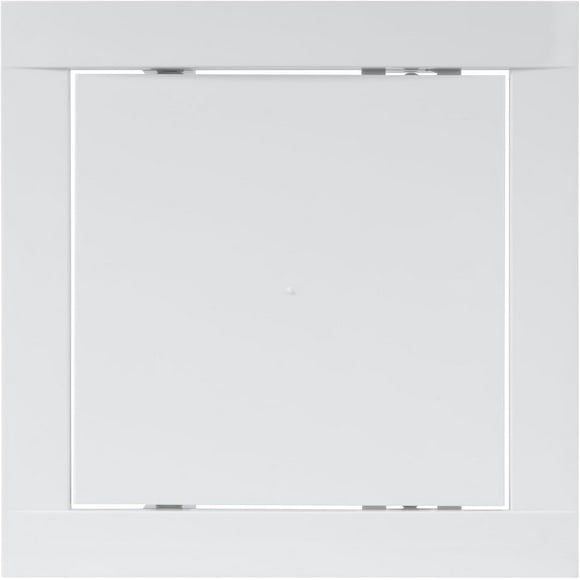 SHIQI-6" x 6" White Plastic Access Panel Opening Flap Cover Plate - Plumbing, Electricity, Alarm Wall Access Panel for Drywall - Box Door Lock - Door Latch - Size/Color (6 x 6, White)