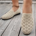 thumbnail image 4 of RoamHome Women's Mesh Breathable Round Toe Slip-On Flats Comfortable Lightweight Walking Shoes for Daily Casual Summer, 4 of 9