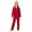 Red, variant on Kids Satin Pajama Set, 2-Piece Long Sleeve Top and Pants Outfit for Boys & Girls 5-14 Years, Soft Comfortable Sleepwear for Spring Summer Nightwear, Family Matching Loungewear Grey