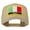 Khaki, variant on Italy Europe Flag Patched Mesh Back Cap - Black OSFM