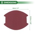 thumbnail image 2 of Pegatina de copa para manija de puerta de coche 3D universal Unique Bargains, anti-rasguños, rojo vino, 4 piezas 83.5x94mm, 2 of 6