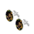 thumbnail image 2 of Sunflower Stylish Shirt Cufflinks Set Made of Stainless Steel for Formal Attire, Weddings, and Events, 2 of 6