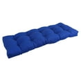 thumbnail image 1 of 46-inch by 19-inch Tufted Solid Twill Bench Cushion Blue-Color, 1 of 4