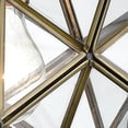 thumbnail image 3 of Elk Home Moravian Star 12-inch Wide 1-Light Mini Pendant in Antique Brass, 3 of 4