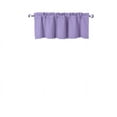 thumbnail image 3 of 1 piece lilac valance TVLO-18 blackout thermal tier window treatment rod pocket kitchen bathroom size 54" wide X 18" length for short window room darkening, 3 of 5