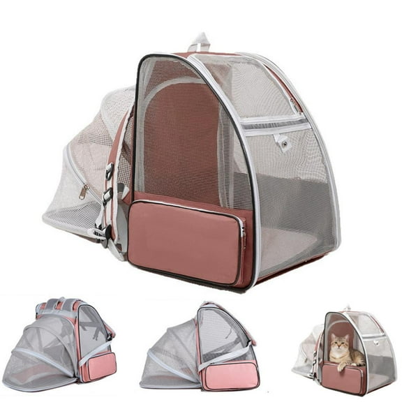 USIONE Expandable Pet Backpack Carrier for Small/Medium Dogs, Puppies & Large Cats - Airline Approved Cat/Dog Backpack for Travel, Hiking