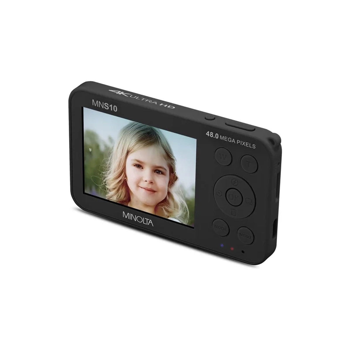 Minolta 48MP Digital Camera 4K Ultra Slim HD Video 2.9” IPS LCD Display - Black