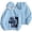 Sky Blue, variant on NinXxx Women's Winter Lined Hoodie Streetwear Sweatshirt Cold Weather Sky Blue M