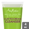 SheaMoisture Matcha Green Tea with Shea Butter Clay-To-Cream Cleanser, 4 oz