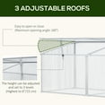thumbnail image 3 of Outsunny 71â Aluminum Vented Cold Frame Greenhouse - Silver/Transparent, 3 of 9