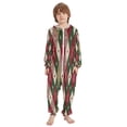 thumbnail image 2 of Vzayyk 4T-14Y Size Aviliable Cozy One-Piece Footless Sleeper Pajama Red Green White Pattern, 2 of 8