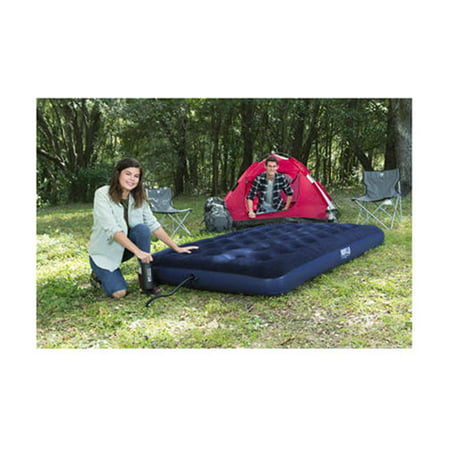 Blue Full-Size Air Bed Inflatable Camping Mattress, 75" x ...