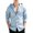 Blue, variant on Casual Business Linen Shirt for Men Long Sleeve Lightweight Breathable Button Down Dress Top Comfortable Fit Office Wear Summer Sky Blue XL