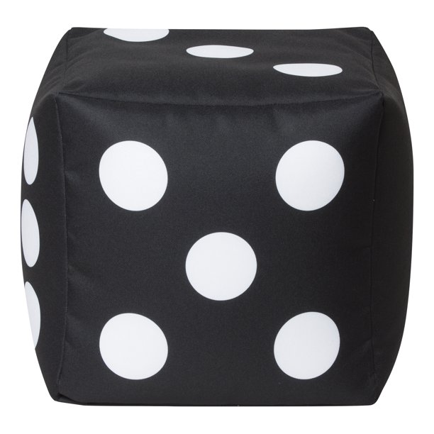 Gouchee Home Cube Dice Collection Contemporary Polyester Fabric Upholstered Dice Design Square