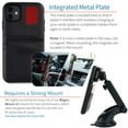 thumbnail image 4 of Dockem iPhone 11 Exec M2 Wallet Case; Built-in Metal Plate, 2 Card Slots, Black, 4 of 9