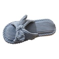 thumbnail image 3 of Oyedens Slippers for Women Bowknot Fuzzy Memory Foam Slippers for Indoor and Outdoor House Slippers, 3 of 5