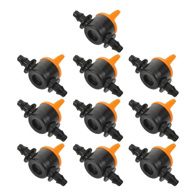 10pcs Drip Irrigation Shut Off Valves, Durable Flow Control Valves for Micro Tubing, Suitable for Gardens, Aquariums, and Landscape Sprinklers