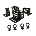 thumbnail image 1 of 4 soportes de esquina negros de rendimiento, fáciles de instalar, con anillos de fijación, accesorios portátiles para montaje en portaequipajes, 1 of 9