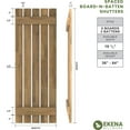 thumbnail image 2 of Ekena Millwork 19 1/2"W x 37"H Americraft Five Board (2 Batten) Exterior Real Wood Spaced Board-n-Batten Shutters (Per Pair), Peaceful Blue, 2 of 10