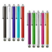 Stylus Pen, ARYKX 10 Pack of Fiber Mesh Tip Stylus for Touchscreen Devices Universal Precision Stylus Pen for iPhone, iPad, Kindle, Apple iPad Air 1 & 2, iPad 3, iPad Pro, Tablet,