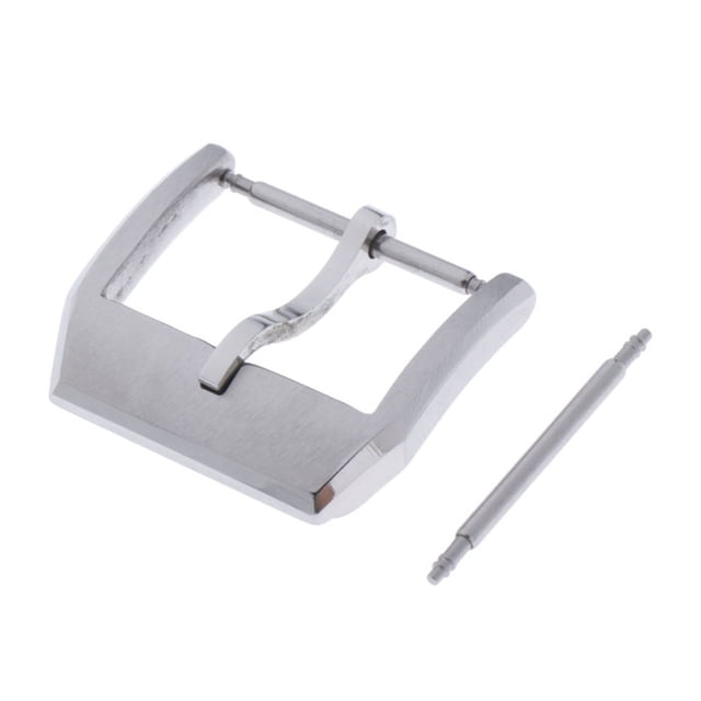 Hebilla de material acero Inoxidable de Repuesto para Correas de Reloj - Cierre de Correas de Reloj de material cuero en 18 Mm, Plateado Yuyangstore Hebilla de correa de reloj