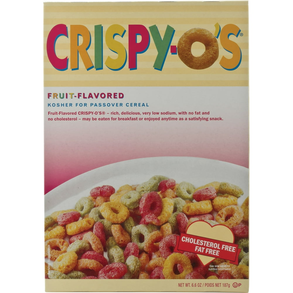 Crispy O's Cereal, Fruit Flavored, 6.6 Oz (Kosher for Passover