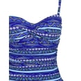 thumbnail image 4 of Mycoco Women's One Piece Swimdress Tummy Control Bathing Suit Monokini Ruffled Hem Swimsuits, 4 of 4