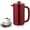 Red, variant on 8-Cup Double Wall Insulated Stainless Steel French Coffee Press, 32-Ounce Durable Coffee Tea Maker with Stainless Steel Plunger, Copper