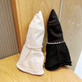 thumbnail image 4 of LinYooLi Big Brim Fisherman Hat Women's Spring and Summer Shopping Sunscreen Sunshade Pearl Foldable Sun Hat, 4 of 5
