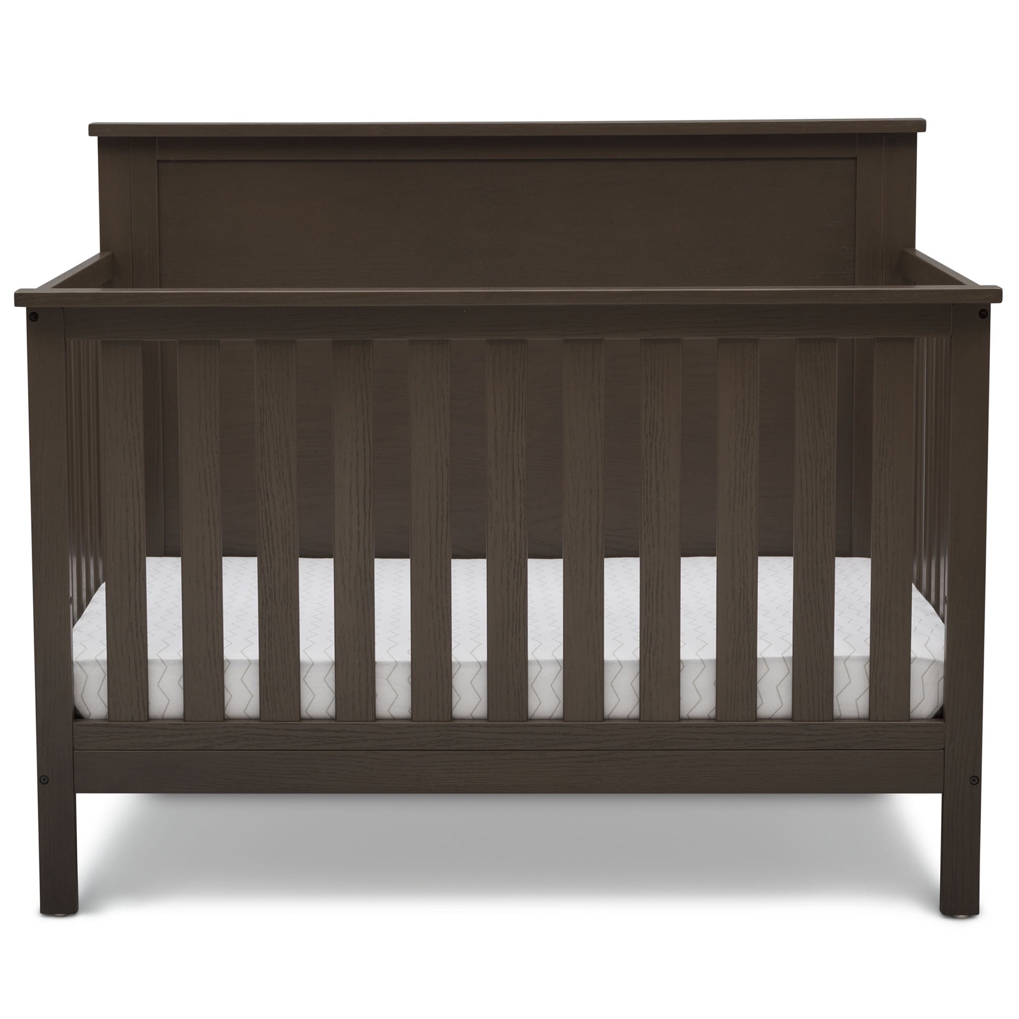 Delta Children Middleton 4in1 Convertible Baby Crib, Textured Cocoa