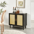 thumbnail image 2 of CATLK Natural Rattan Sideboard Buffet Cabinet - Modern Storage Console with Adjustable Shelves for Living Room & Bedroom, Woven Rattan Door Design, 2 of 9