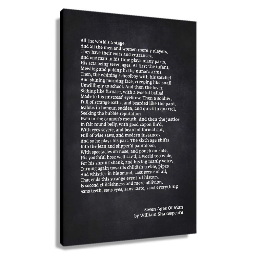 William Shakespeare Quote Wall Art William Shakespeare Seven Ages Of william-shakespeare-quote-wall-art-william-shakespeare-seven-ages-of