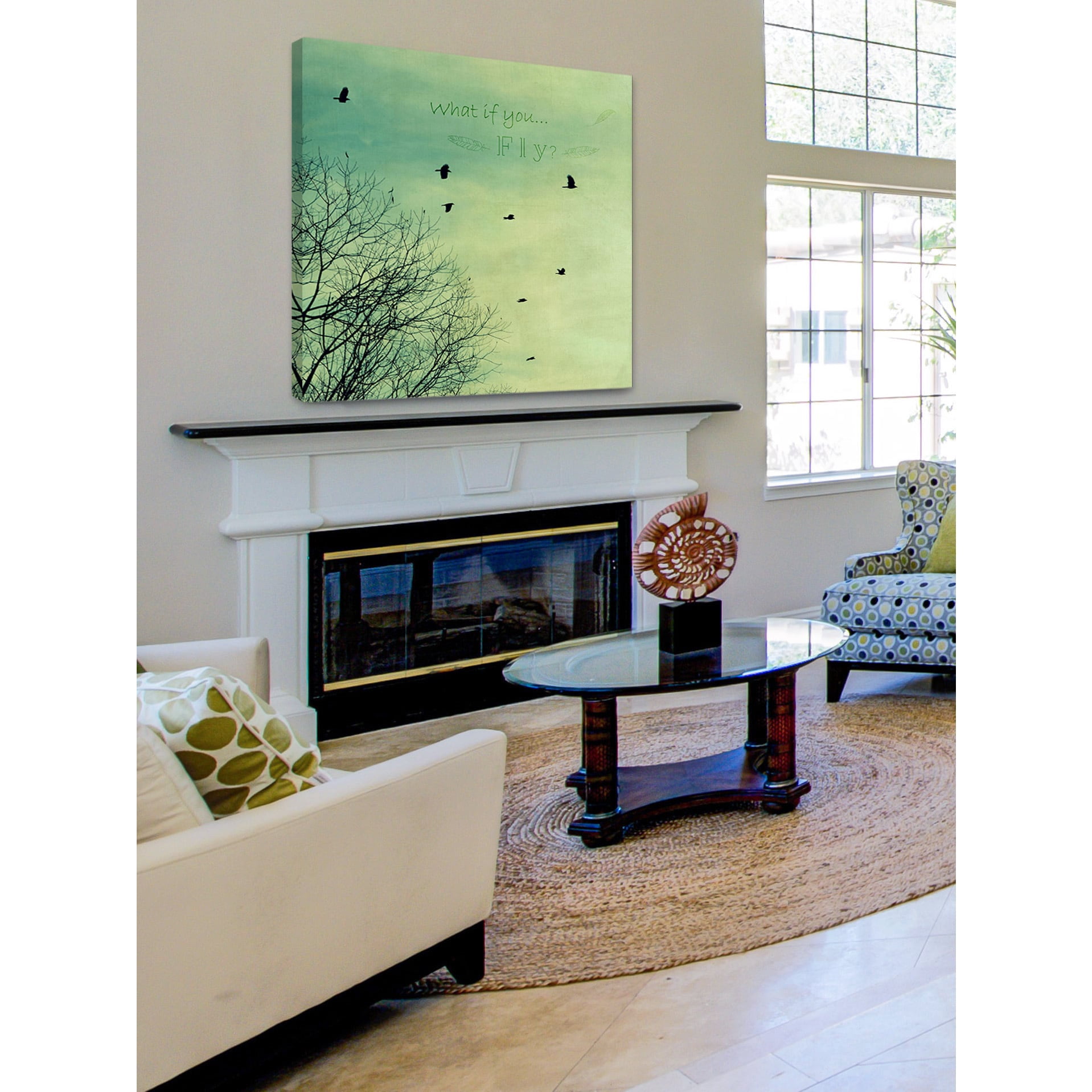 Marmont Hill "What If You Fly" by Robert Dickinson Painting Print on Canvas