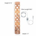 thumbnail image 5 of ELE Light & Decor 2-Light Handcrafted Rattan Floor Lamp in Beige, 5 of 5