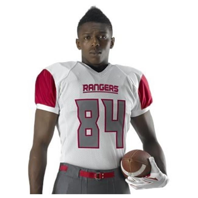 A4 Apparel NB4205 Youth Stretch Football Jersey - Forest/White - X