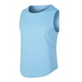 thumbnail image 2 of HUANBAI Mens Summer Thin Mesh Quick Drying Running Vest Mens Fitness Vest Tank Top Solid Color Light Plate Slim Body, 2 of 4