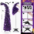 thumbnail image 5 of Ayieyill 5ft Pop up Black Halloween Tree, Collapsible Pencil Tree with Spider Web Decor Halloween Decorations, 5 of 7