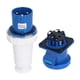 thumbnail image 5 of Juego de enchufes y tomas industriales 220‑250 V 63 A 2P+E IP67 Conector impermeable Toma oculta 3 pines Trifásico, 5 of 12