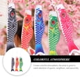 thumbnail image 4 of Miangastore 3pcs Fish Windsock Japanese Garden Decor Hanging Wind Flag Fish Party Decoration, 4 of 8