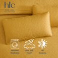 thumbnail image 7 of THD Loren - 3 Piece Full Queen Size Quilt Set, Lightweight Queen Bedspread Coverlet Set (Full/Queen, Gold), 7 of 7
