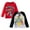 Red/gray, variant on Power Rangers Toddler Boys 2 Pack Long Sleeve T-Shirts Toddler to Big Kid