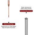 thumbnail image 4 of 2uds Cuadrado Nariz Extremo Molino 4mm Vástago 1,5mm x 25mm AlTiSin Recubierto Sólido Carburo 4 Flautas Extra Largo Fresado para Inoxidable Acero Aleación Endurecido Acero, 4 of 6