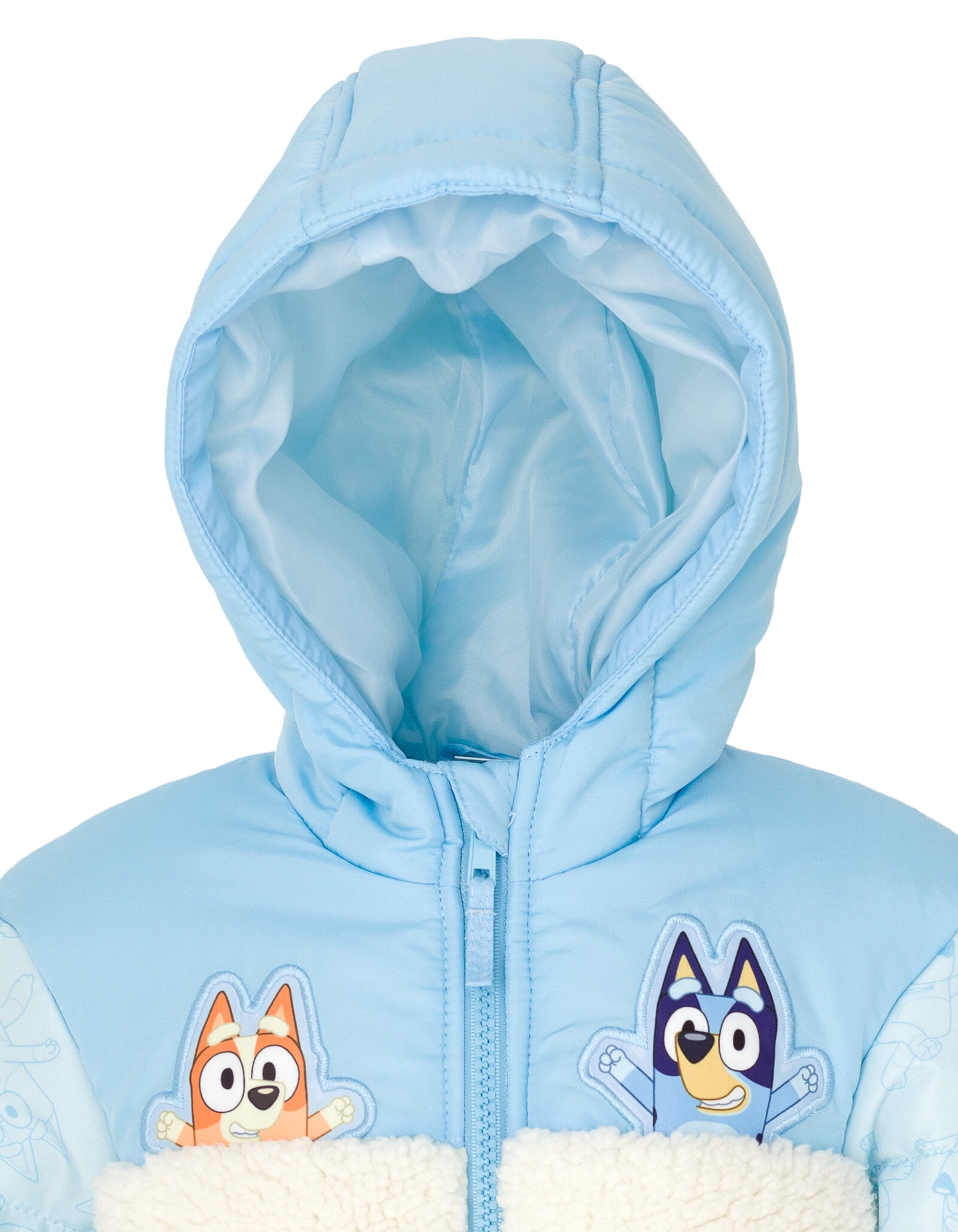 Bluey Jacket Toddler Bluey Toddler Girls Bingo Zip Up Winter Coat Puffer Jacket - Macy's Bluey Swimsuit Toddler Girl