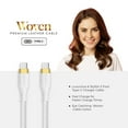 thumbnail image 6 of Liquipel Powertek Woven USB-C to USB-C - White, 6 of 8