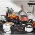 thumbnail image 4 of Techwood 1800W Portable Electric Stove, Double Infrared Ceramic Cooktop Burner with Dual Control, Anti-Scald Handles for RV Camping Home,Black, 4 of 6